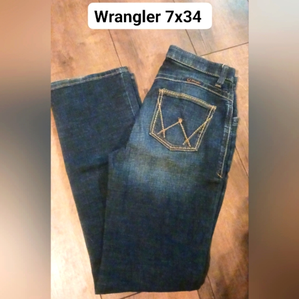 Wrangler Blue Jeans 7x34